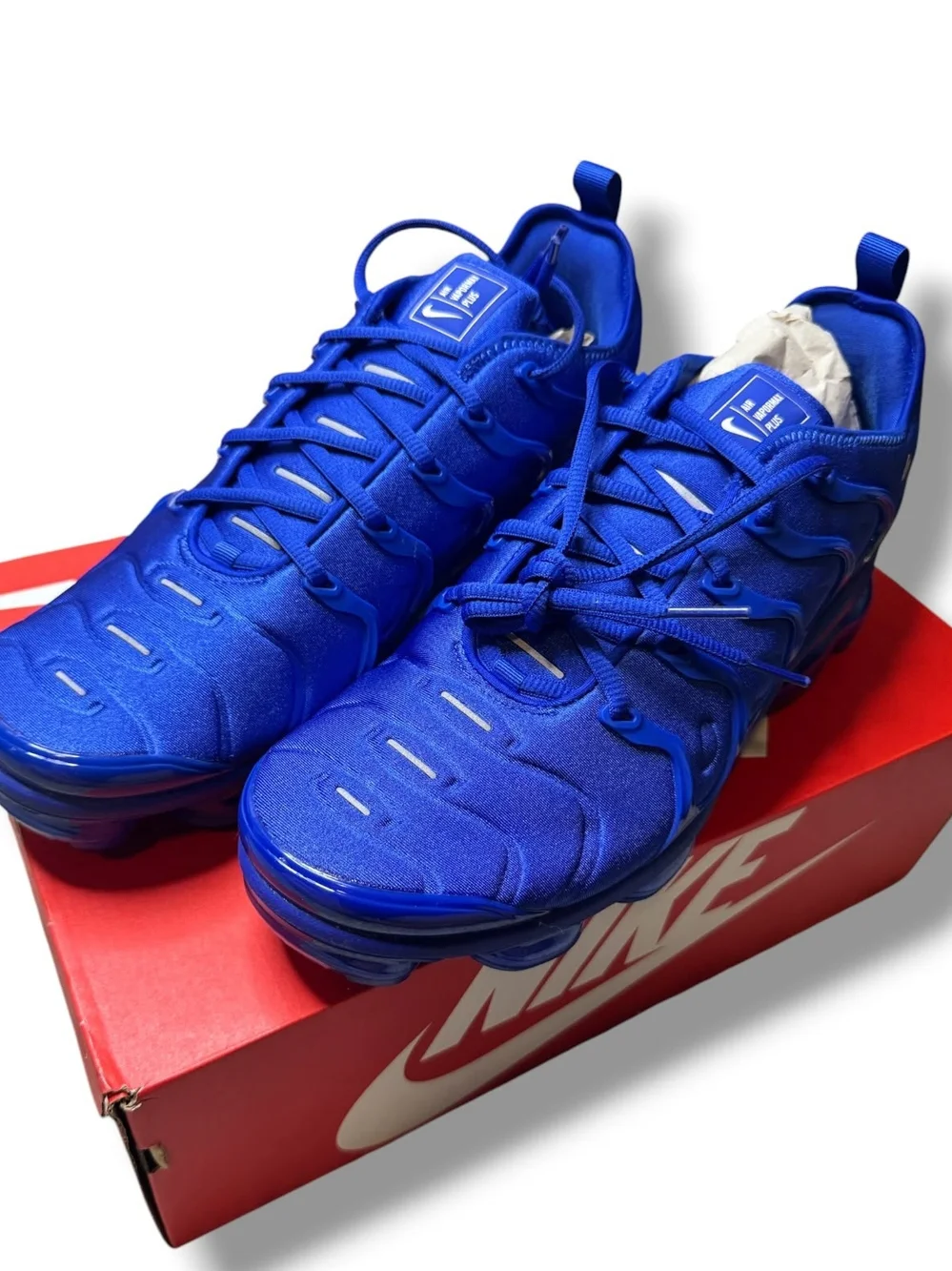 Nike Air VaporMax Plus Game Royal Blue White Men’s Size 12